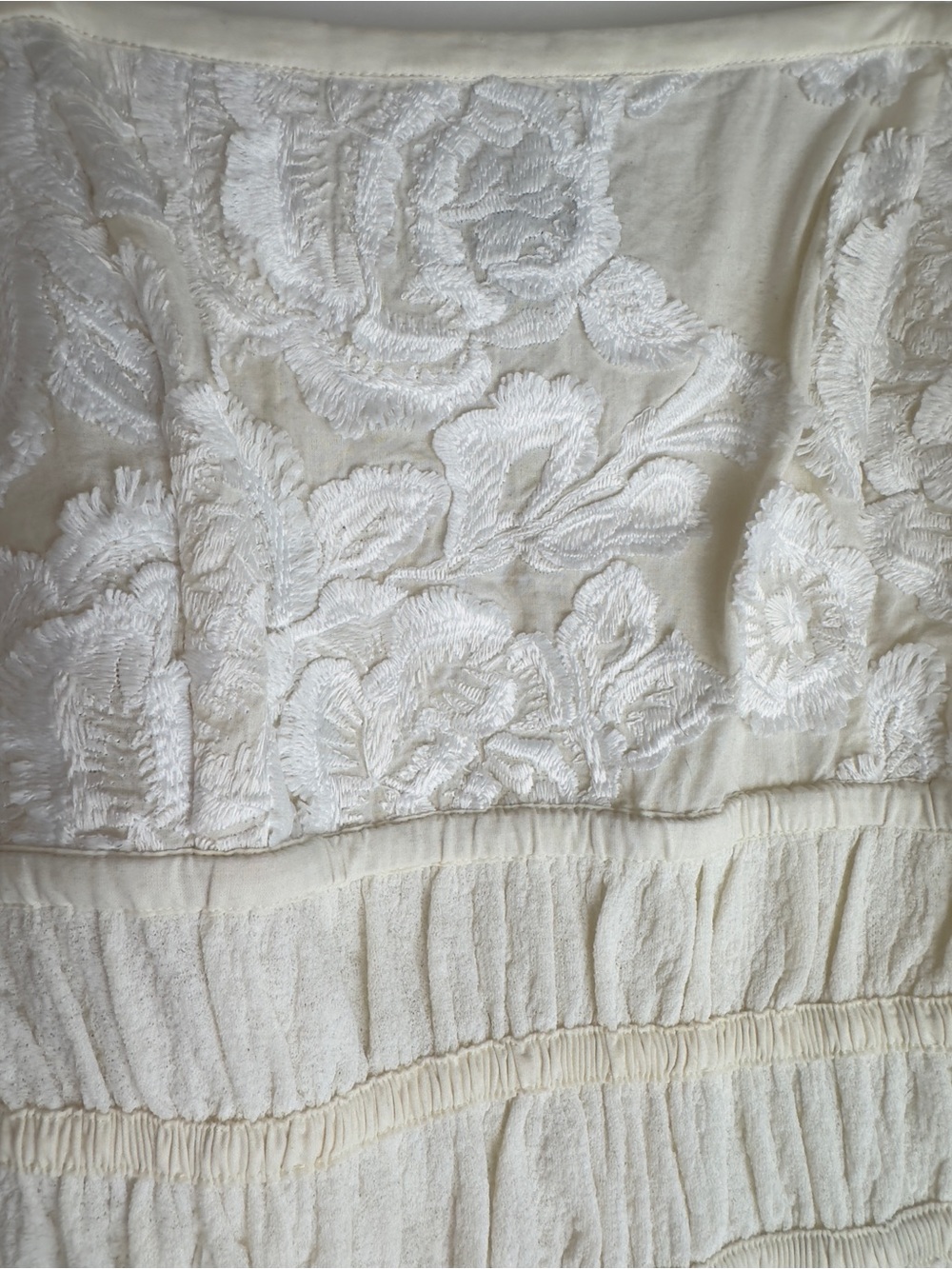 Anthropologie- Current Air Smocked Lace Tank - Picture 7 of 8
